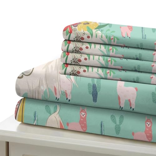 Housse de couette microfibre hypoallergique 140x200cm parure lit résistante - 7