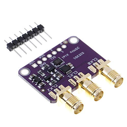 Image of Hailege Si5351A I2C 25MHZ I2C High Frequency Signal Generator Breakout Board Square Wave Frequency Generator Signal Generator 8KHz to 160MHz 3-5VDC for Arduino