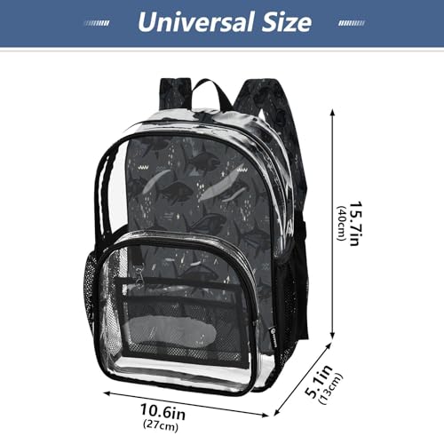 Mochila transparente resistente para evitar colas en controles de seguridad 4