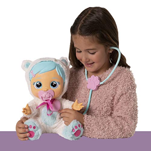 41kN1DcE1GL CRY BABIES Kristal le poupon à soigner | Poupée interactive qui pleure de vraies Larmes avec kit de docteur et pyjama - Poupon idéal pour enfants, à partir de 3 ans
