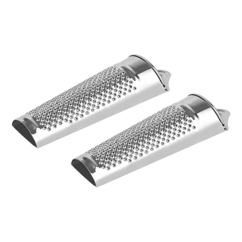 Alipis 2piezas Ralladores De Verduras Compactos Para Cocina Rallador De Jengibre Rallado Plateado