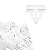 20PCS Rocker Panel Moulding Rivets Clips, White Nylon Moulding Clips, Side Skirt Sill Fasteners, Universal Car Retainers, Compatible with Buick Excelle GM Cadillac Avalanche, Replaces GM: 25693852