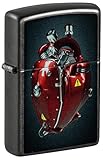 Zippo Sturmfeuerzeug - Heart Engine, Gray Dusk, Color Image - Nachfüllbar - Wiederverwendbar - Windfestes Design - Geschenkbox - Made in USA