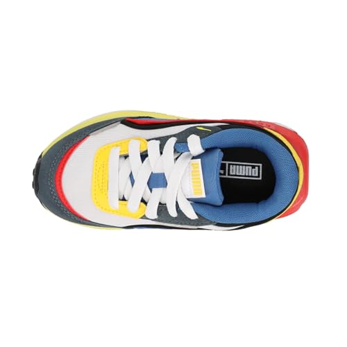 PUMA Kids Boys City Rider Lace Up Sneakers Shoes Casual - Off White4