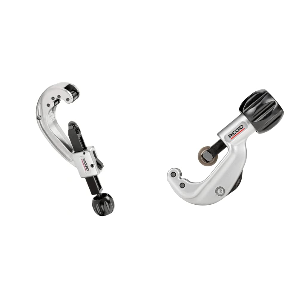 RIDGID 31642 Model 152 Quick-Acting Tubing Cutter (1/4-inch to 2-5/8-inch) and 31622 Model 150 Constant Swing Tubing Cutter (1/8-inch to 1-1/8-inch) Bundle