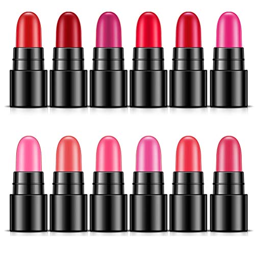 Preisvergleich Produktbild Einsgut Lippenstift 12 Stück wasserdichte Langlebige Matte Flüssigkeit Lipgloss Lippenstift Kosmetik Make Up