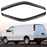 Window Visors Rain Guards Shield for 1996-2025 Chevy Express Van, Out-Channel Window Vent Wind Deflectors Visors Shades for 96-25 GMC Savana