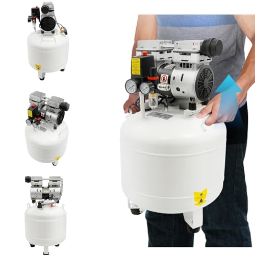 40L Oil-Free Dental Air Compressor 165L/min Portable 110V