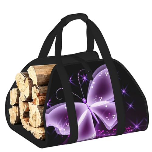Accessoires de poêle à bois et panier de transport pour bûches en toile
