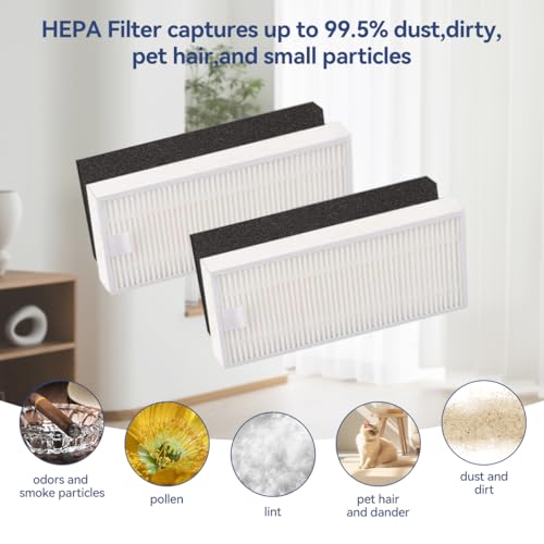 Image of HASTHIP 11Pcs Replenishment Kit, Replacement Parts for ILIFE T10S Robot Vacuum Cleaner, Replacement Accessories - 1 Main Brush, 4 Side Brushes, Mop Cloth, 2 Filters, 2 Dust Collection Bags.