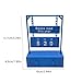 Books Read This Year Counter, Book Counter - 3D Printed Book Counter (Up to 999 Books), Reading Goal Display for Readers, Teachers, Writers & Library Lovers, Resin Book Sign (Blue)