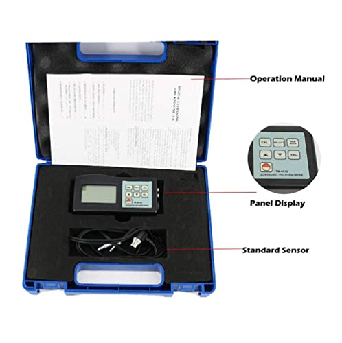 Medidor de espesor ultrasónico digital con pantalla LCD, rango de medición de 1.2 a 200 mm miniatura 2
