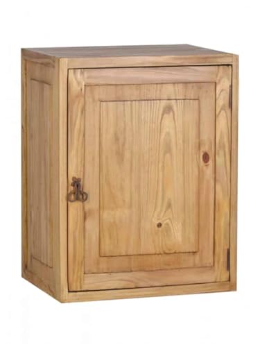 MiaMöbel Hängeschrank Mexico Möbel 51x66x38 cm Landhausstil Massivholz Pinie Honig