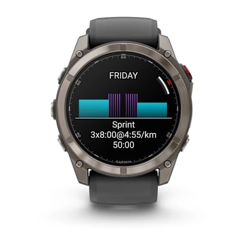 Image of Garmin Fenix 8 Pro 51 mm AMOLED - Multisport Smartwatch, 1.4 inch Touch Display, Up to 27 Days Battery Life, Maps, 80+ Sports Apps, ECG, Flashlight, LTE Telephony & 24 /7 SOS Emergency Call (Subscription