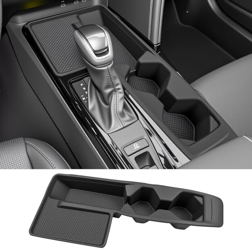 JTYZSM Cup Holder for 2025 2026 Toyota Camry Center Console Cup Holder Insert with Wireless Charging Mat Cupholder Organizer Coaster Liner for 25 26 Camry Interior Accessories Black