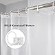 AooHome Duschvorhang 120x180 Weiß, Transparent mit 3 Gewicht Magnete unten, Duschvorhänge mit 8 Haken, Bad Vorhang Gefrostet mit Prägemuster Wasserdicht Anti-Schimmel für Badewanne, Badezimmer