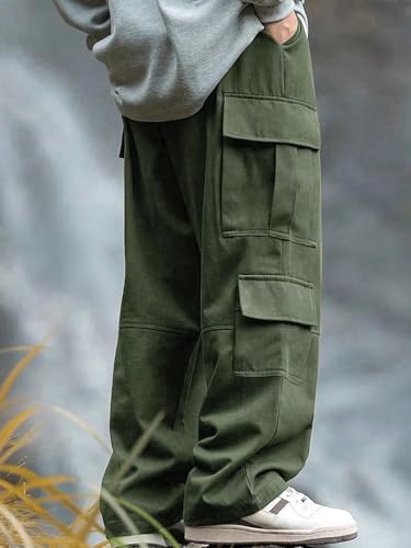Image of Lymio Cargo for Men || Cotton Cargo Pant || Drawstring Waist Pant (Also Available in Plus Sizes) (137-140)