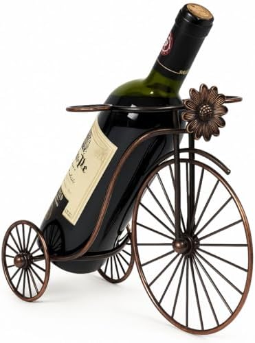 Suporte Para Vinho Decorativo Adega De Mesa Bike Porta Garrafa e Suporte para Taças Bicicleta Premium DuoFast