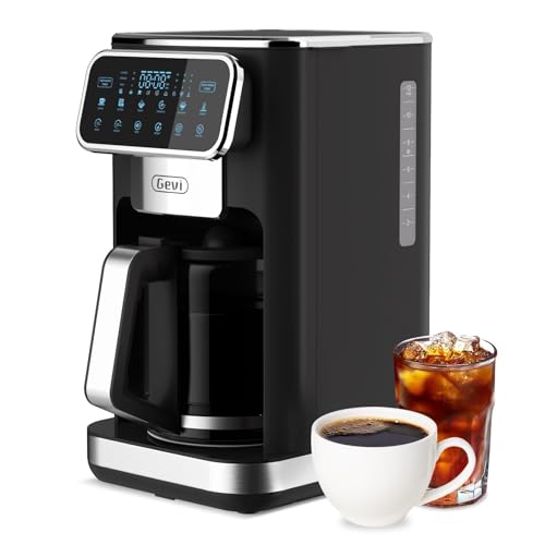 Gevi 12-Cup Programmable Coffee Maker with Touch Screen