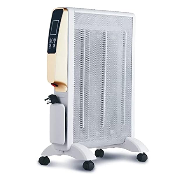 STRTT Convettore, Riscaldamento Elettrico nel Riscaldamento in Cristallo di silicio, Riscaldamento Multiuso -vertica per Il Riscaldamento Elettrico del Riscaldamento Domestico,Bianca