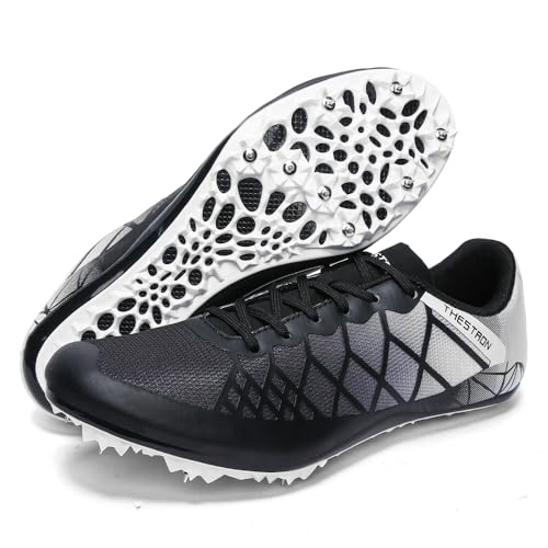 Mens Womens Boys Girls Spikes Athletics Racing Running Shoes Track and Field Sneaker …