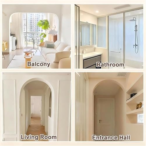 Kit de arco para puerta semicircular listo para pintar en interiores paquete de 2 7
