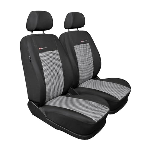 Housses de siège sur mesure pour Citroen Nemo Van 2007-2019 avant deux places simples Mossa E2