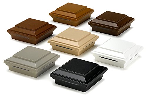 Led Post Cap Light- Square Style, Charcoal Black, Bksqledcap4X4C #TOP3