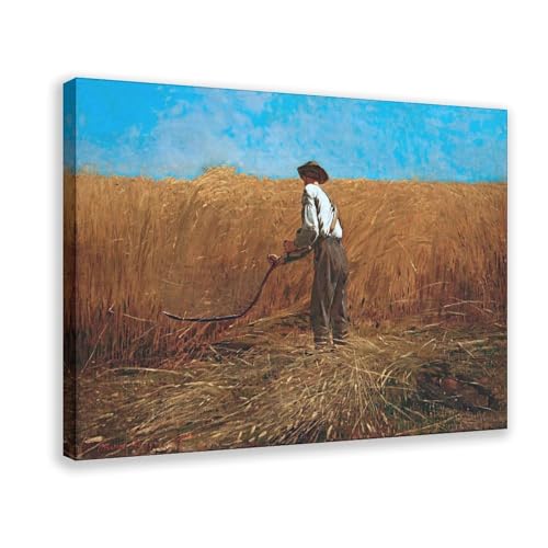 Impression sur toile The Veteran in A New Field Winslow Homer toile 30x45 cm