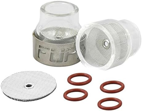 Furick Cup FUPA #12 Welding Cup Kit w/Titanium Protector (2 Cups, 1 Cover, 4 O-Rings, 1 Spare Diffuser)