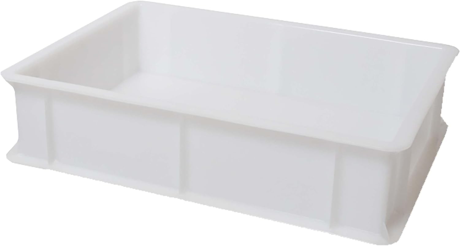 Set 3 Cassetta con Coperchio impasti palline Pizza Pane panette 30x40x13 per alimenti certificata certificata per alimenti litri 12 professionale impilabile sovrapponibile
