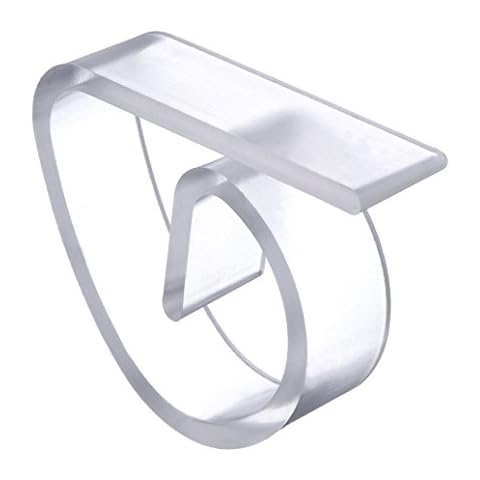 DurReus Clear Plastic Tablecloth Clips Outdoor Party Picnic Table Cover Clamps Household Table Cloth Holders(48 Pack) Cover