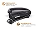 Bostitch Office Inspire Stapler, 15 Sheet Capacity, One Finger Use, No Effort, Spring Powered Stapler, Black