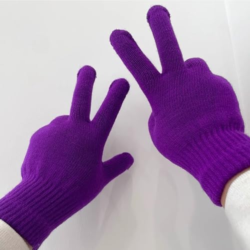 Image of ONESING 12 Pairs Kids Gloves - Warm Knitted Winter Gloves Bulk for Girls Boys | Children Gloves Designed for Cold Weather