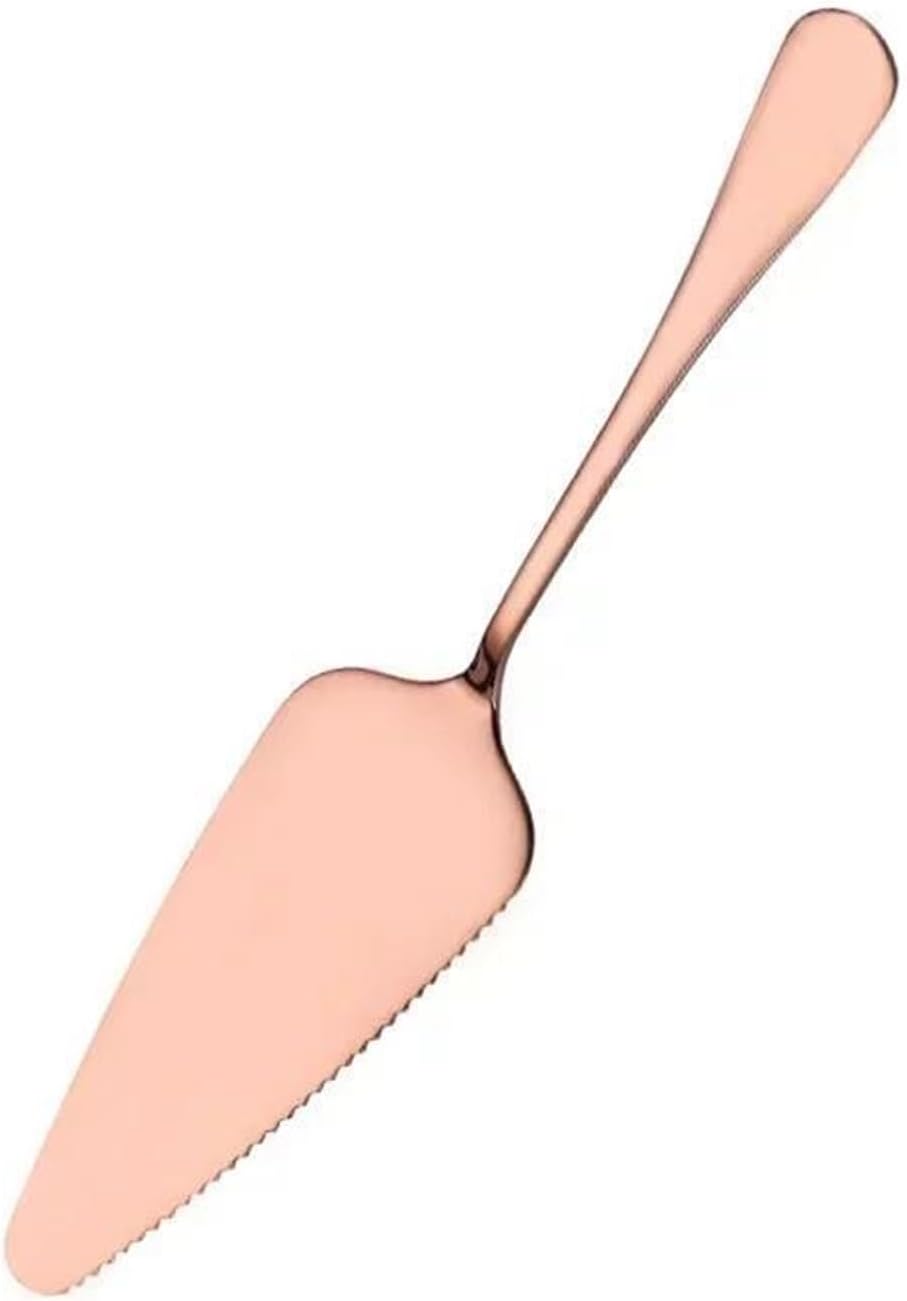 10Pcs Colorful Stainless Steel Cake Shovel Knife Pie Pizza Cheese Server Cake Divider Knives Baking Convenient Kitchen Tool for Wedding, Birthday, Baking(Silver)