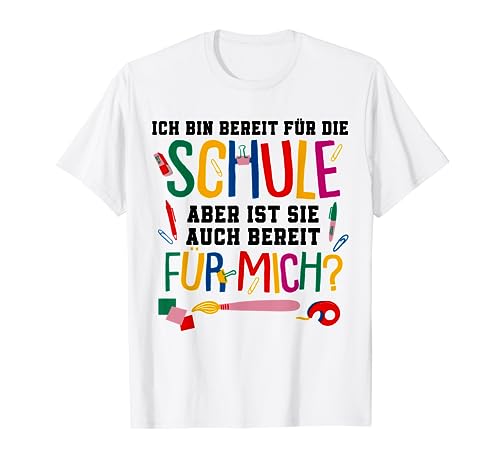 Niños escolares escolares Estoy Listo Para La Escuela Camiseta