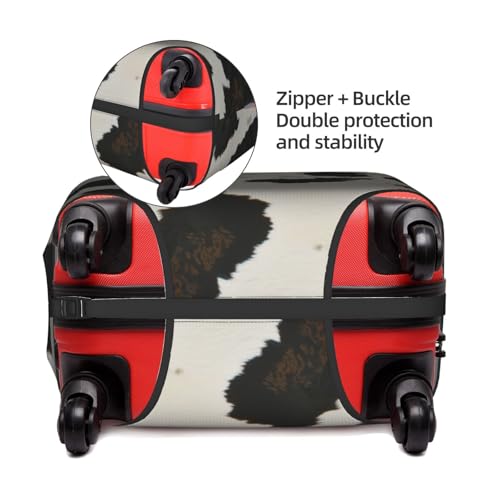 white cow Elastic Travel Luggage Cover Travel Suitcase Protective Cover4