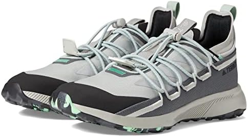 adidas Men's Terrex Voyager 21 Trail Running Shoe, Metal Grey/Silver Metallic/Beam Green, 10.5 | Image 3