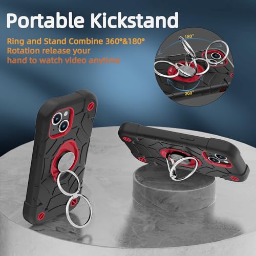 Coque iPhone 14 Plus/15 Plus antichoc avec anneau pour activités outdoor - 6