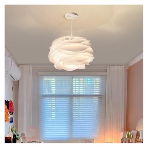 Lustre moderne acrylique blanc suspension style crème nordique salon salle à manger créative