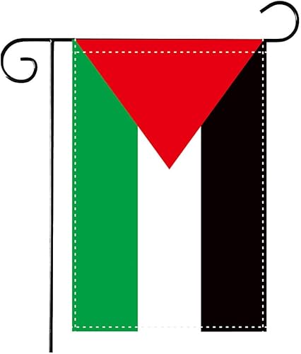 Miniatura 1 de Bandera palestina para jardín, bandera palestina para patio pequeño, 12 x 18 pulgadas, vertical de doble cara, bandera de casa palestina, casa de