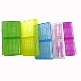 Honbay 10 PCS Battery Storage Case/Box/Organizer/Holder for AA / AAA 4 Cell Battery , Assorted Colors