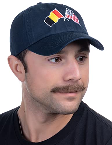 Image of Ann Arbor T-shirt Co. American Friendship Nations Flag Baseball Low Profile Dad Hat for Men Women