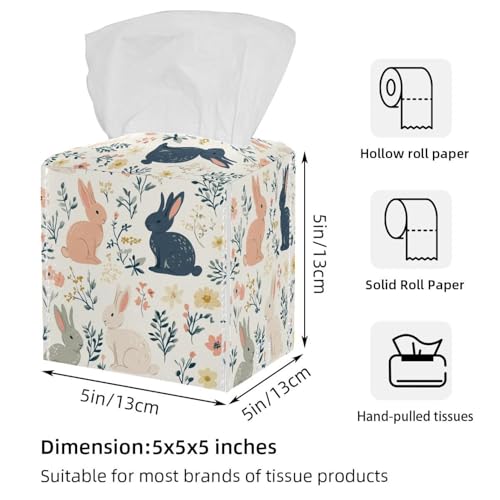 Boîte à mouchoirs en cuir pour comptoir de coiffeuse et table de salon