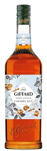 Giffard - Sirop Saveur Caramel Salé - Recette et Fabrication Françaises - Gourmand et Equilibré - 1 Litre