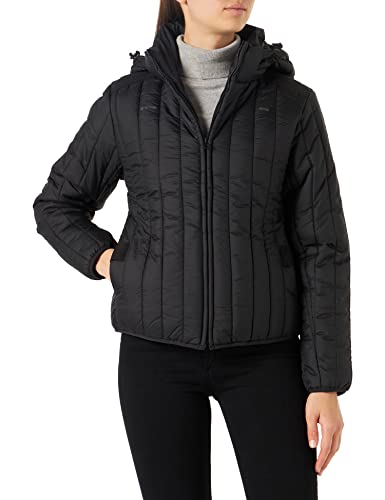 G-Star Raw Chaqueta Meefic Vertical Quilted Para Mujer, Negro Dk Black D22241-B958-6484 , S G-Star Raw Chaqueta Meefic Vertical Quilted Para Mujer, Negro Dk Black D22241-B958-6484 , S