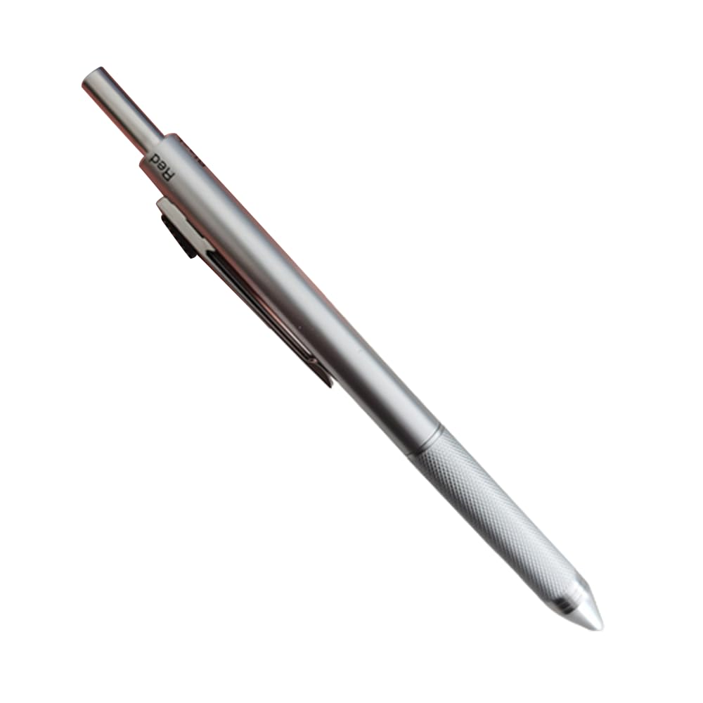Bolígrafos de metal multicolor 4 en 1, bolígrafo de 3 colores, 1 lápiz automático para escuela, oficina, suministros de escritura, papelería, procesado práctico