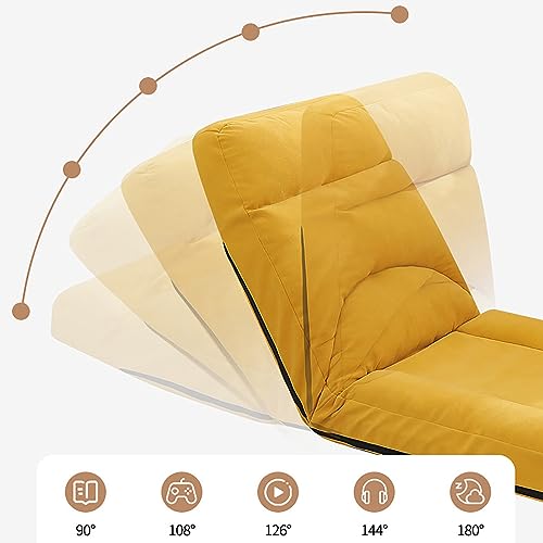 Fauteuil inclinable pliable réglable de sol pour lecture et jeu - 5