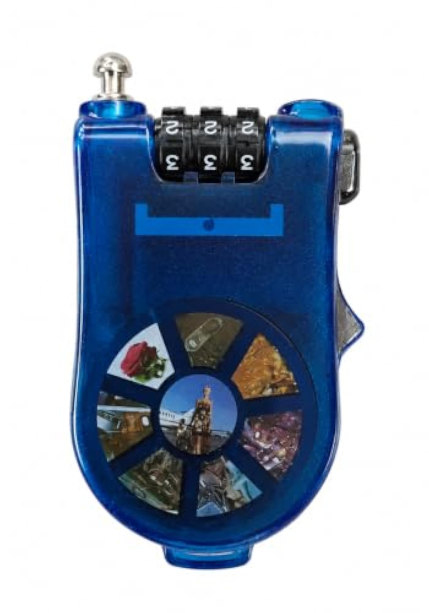 3-Digit Retractable Cable Lock for Luggage & Travel Bags