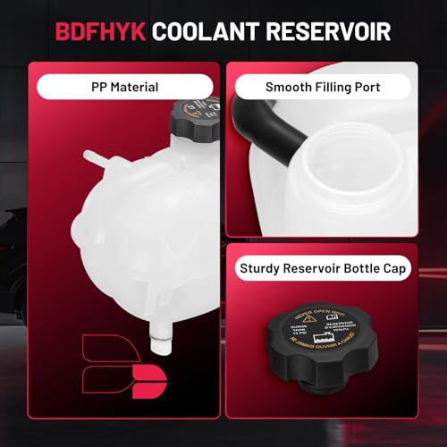 Image of BDFHYK Engine Coolant Expansion Reservoir Overflow Tank Compatible with Saturn Sky 2007-2010,Ion 2003-2007, Compatible with Pontiac Solstice 2006-2009 Replace 603-097 10368831 63515605